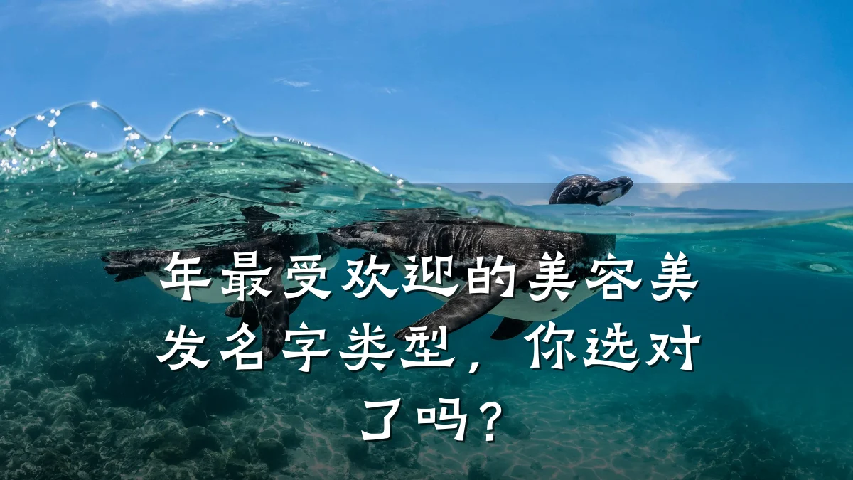 年最受欢迎的美容美发名字类型,你选对了吗?