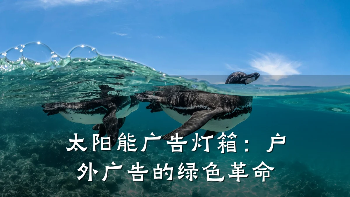 太阳能广告灯箱:户外广告的绿色革命