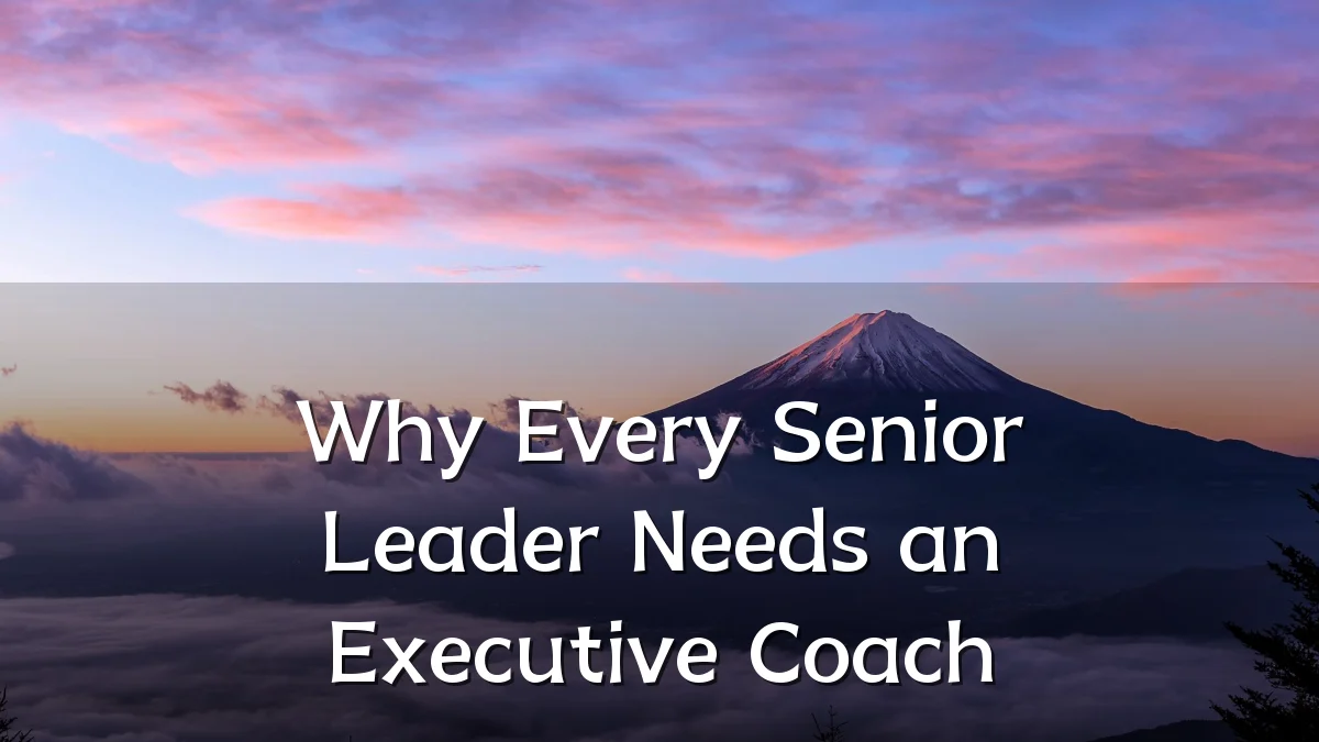 Why Every Senior Leader Needs an Executive Coach