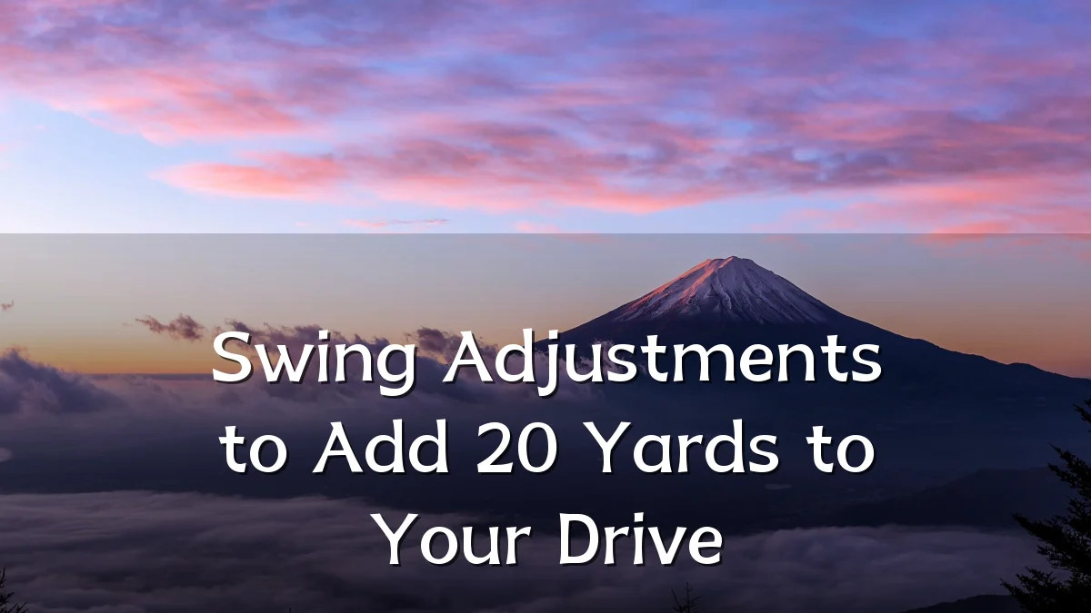 Swing Adjustments to Add 20 Yards to Your Drive