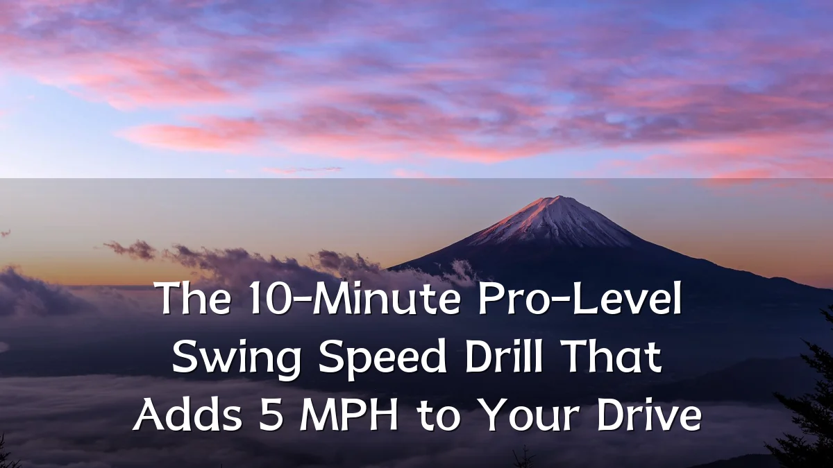 The 10-Minute Pro-Level Swing Speed Drill That Adds 5 MPH to Your Drive