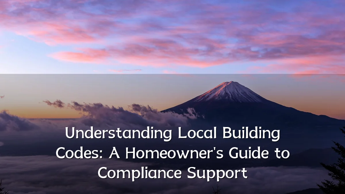 Understanding Local Building Codes: A Homeowner's Guide to Compliance Support