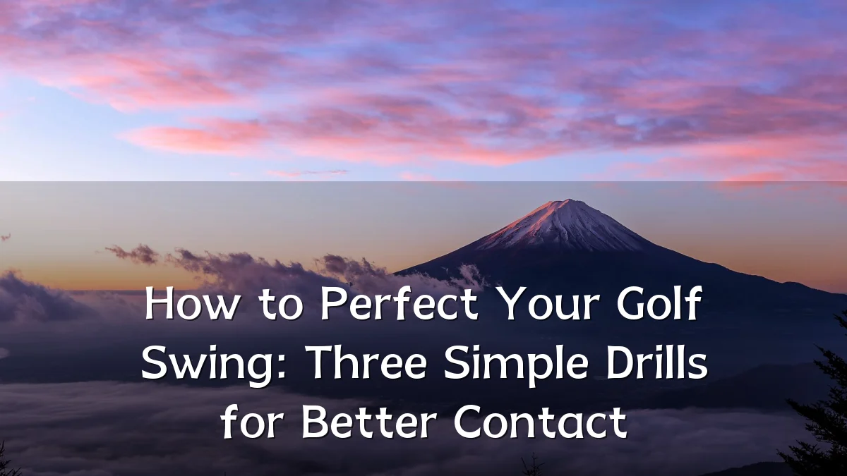 How to Perfect Your Golf Swing: Three Simple Drills for Better Contact