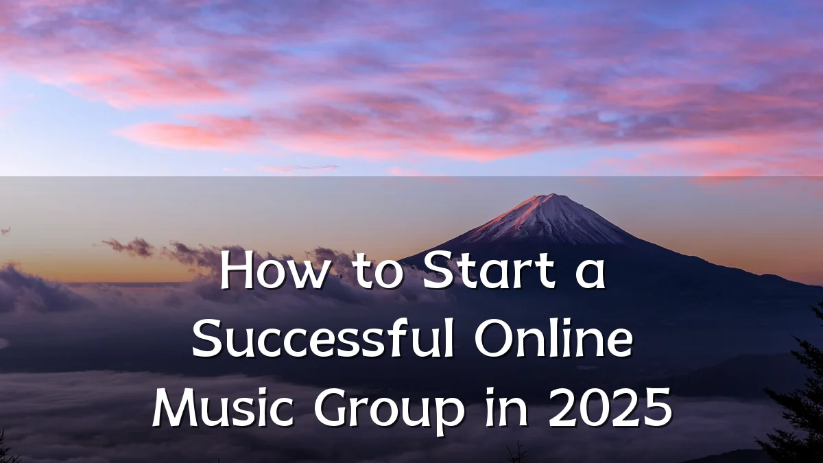 How to Start a Successful Online Music Group in 2025