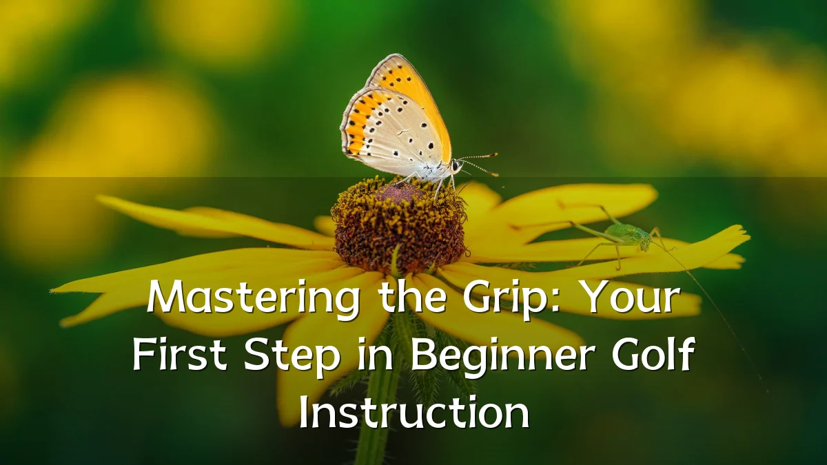 Mastering the Grip: Your First Step in Beginner Golf Instruction