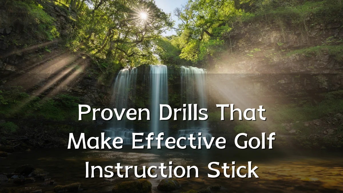 Proven Drills That Make Effective Golf Instruction Stick