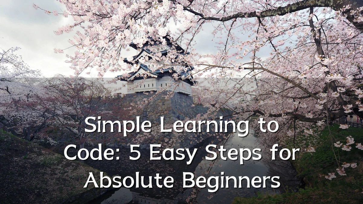 Simple Learning to Code: 5 Easy Steps for Absolute Beginners